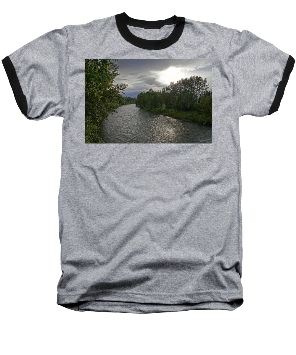 Rogue River Baseball T-Shirt featuring the photograph Rogue River in May by Mick Anderson
