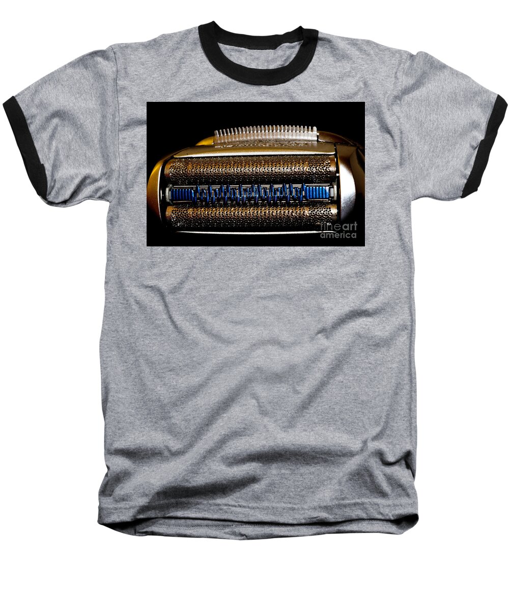Shaver Baseball T-Shirt featuring the photograph Shaver machine by Mats Silvan