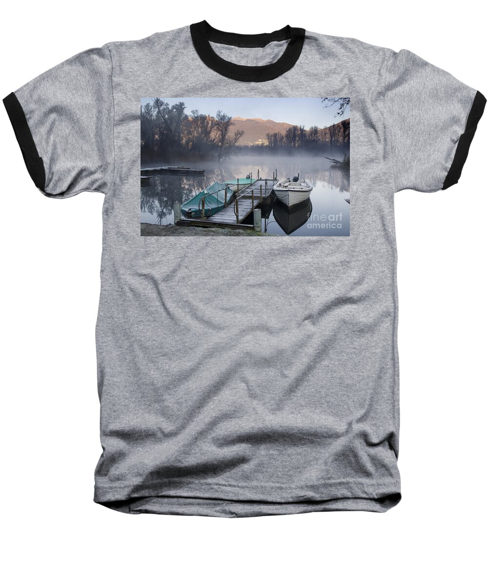 Port Baseball T-Shirt featuring the photograph Small port by Mats Silvan