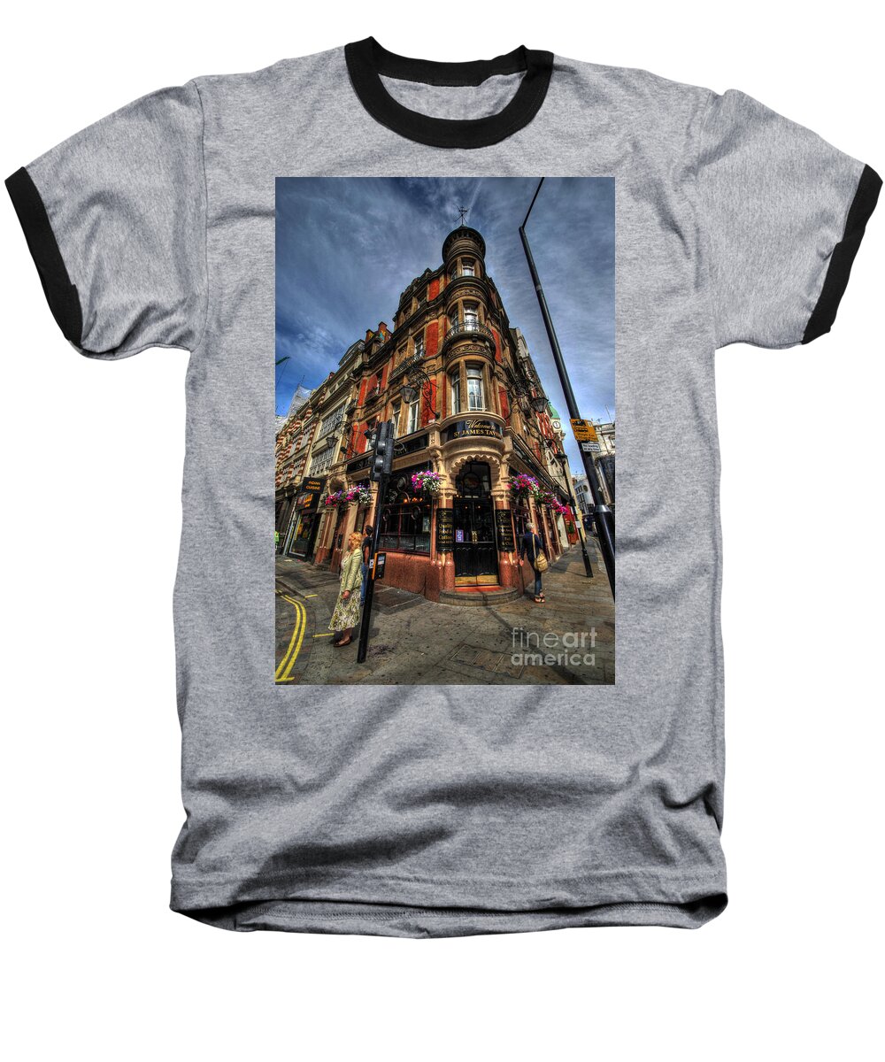 Yhun Suarez Baseball T-Shirt featuring the photograph St James Tavern - London by Yhun Suarez