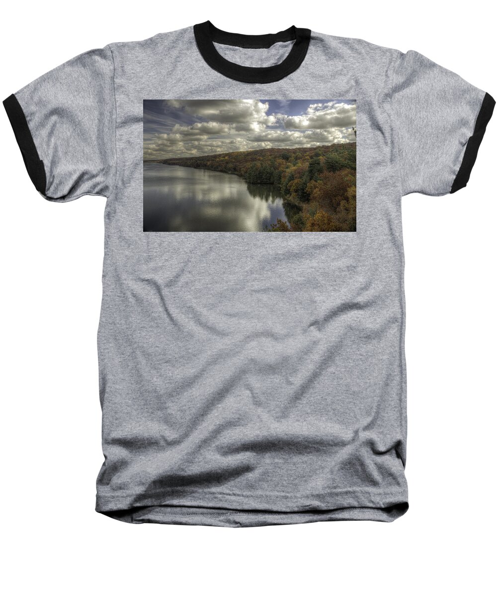 Fall Baseball T-Shirt featuring the photograph Starved Rock Fall Colors by Peter Ciro