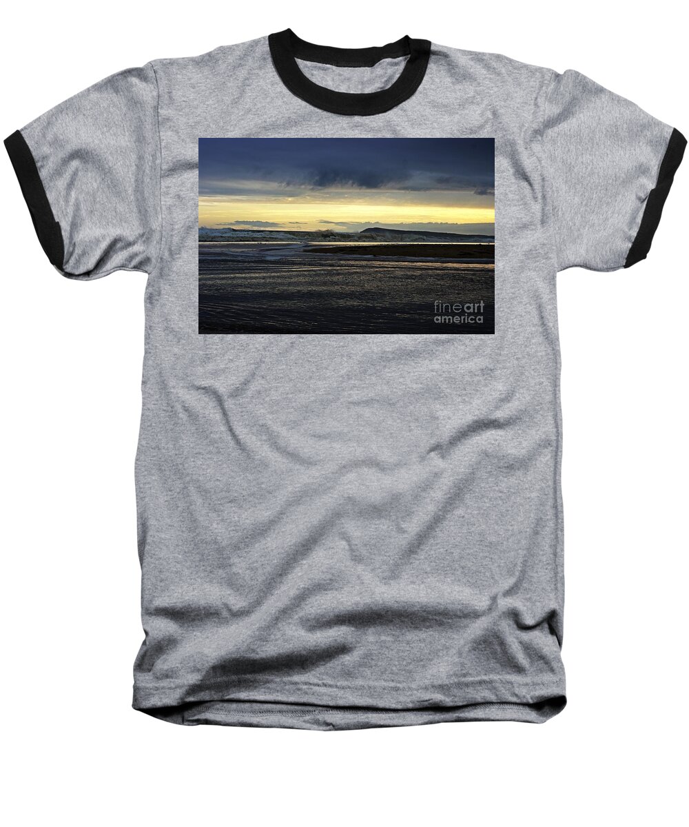 Powlet River Baseball T-Shirt featuring the photograph Stormy morning 2 by Blair Stuart