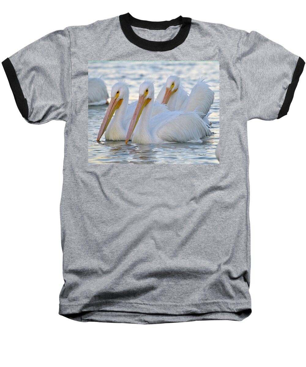 Bird Baseball T-Shirt featuring the photograph The 3 Amigos by Maria Nesbit