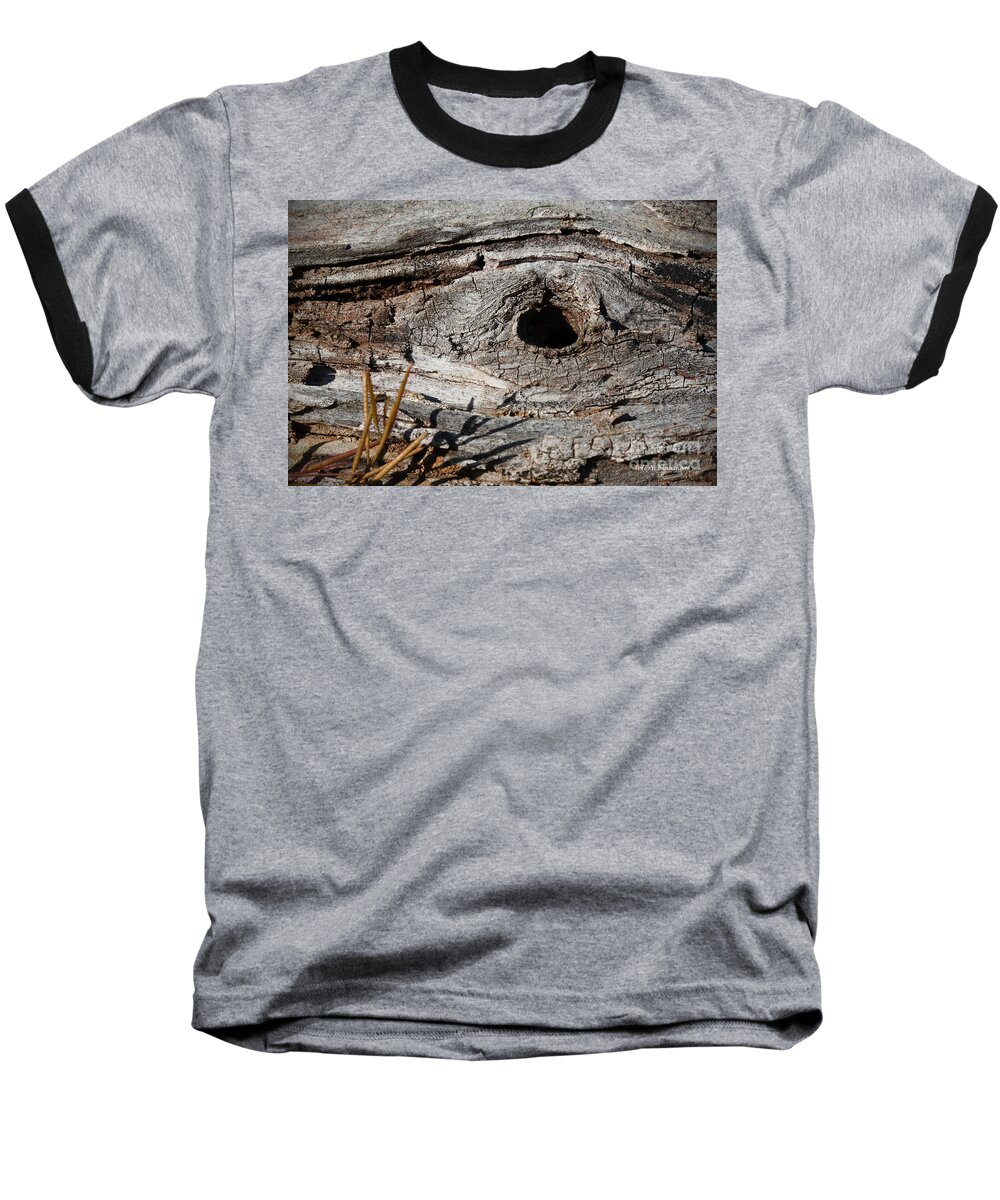 Nature Baseball T-Shirt featuring the photograph The Knot by Todd Blanchard