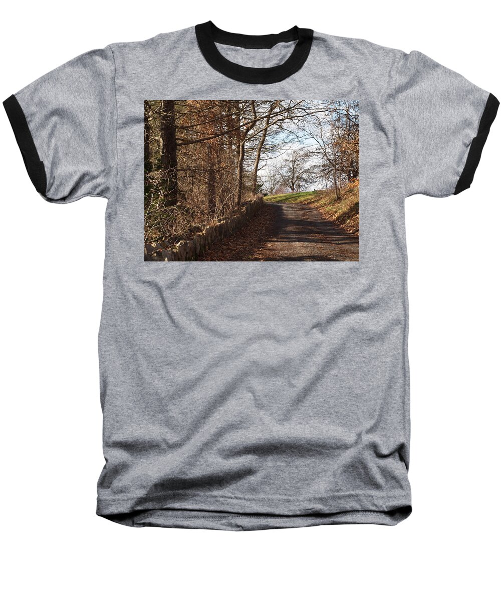 Farms Photographs Baseball T-Shirt featuring the photograph Up Over The Hill by Robert Margetts