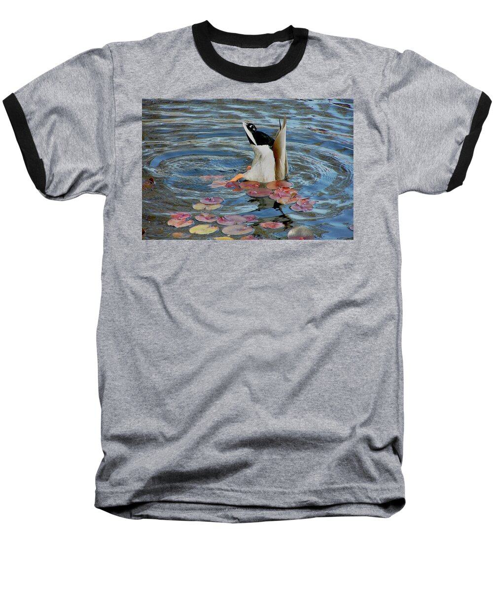 Duck Baseball T-Shirt featuring the photograph Vulnerable Assets by S Paul Sahm