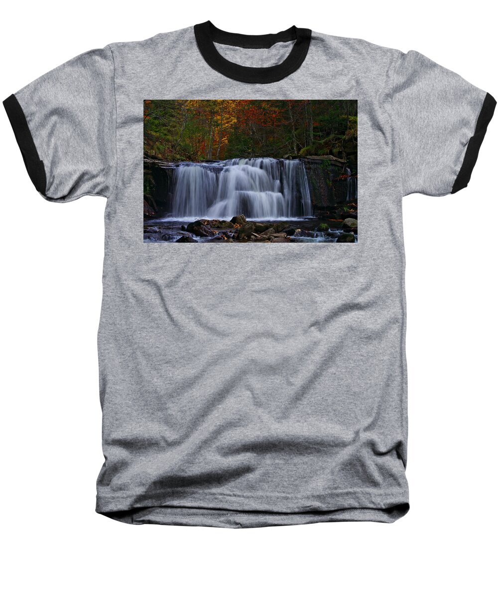 Waterfalls Baseball T-Shirt featuring the photograph Waterfall Svitan by Ivan Slosar