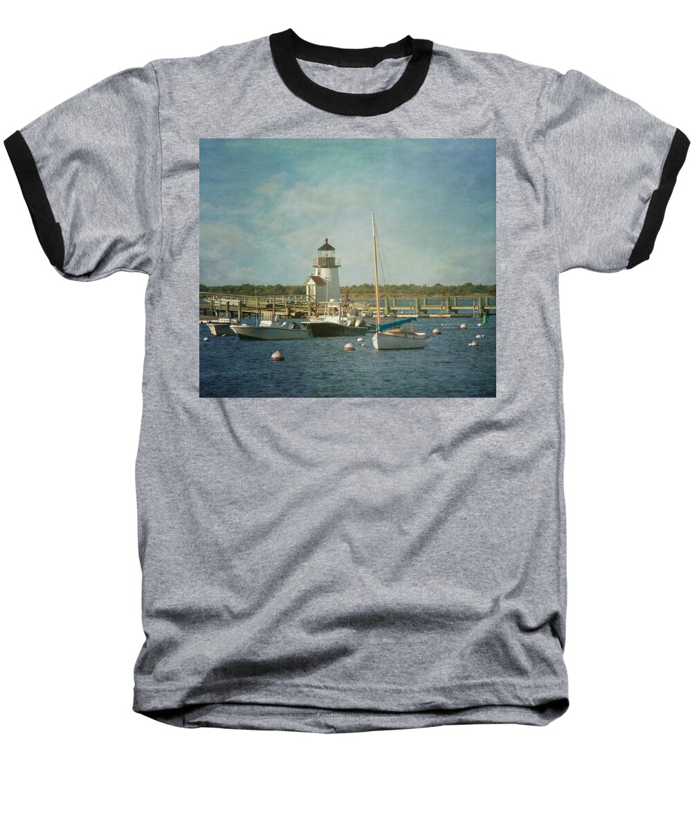 Lighthouse Baseball T-Shirt featuring the photograph Welcome to Nantucket by Kim Hojnacki