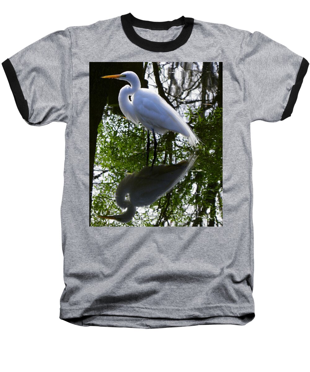 Bird Baseball T-Shirt featuring the photograph Yin and Yang by Judy Wanamaker