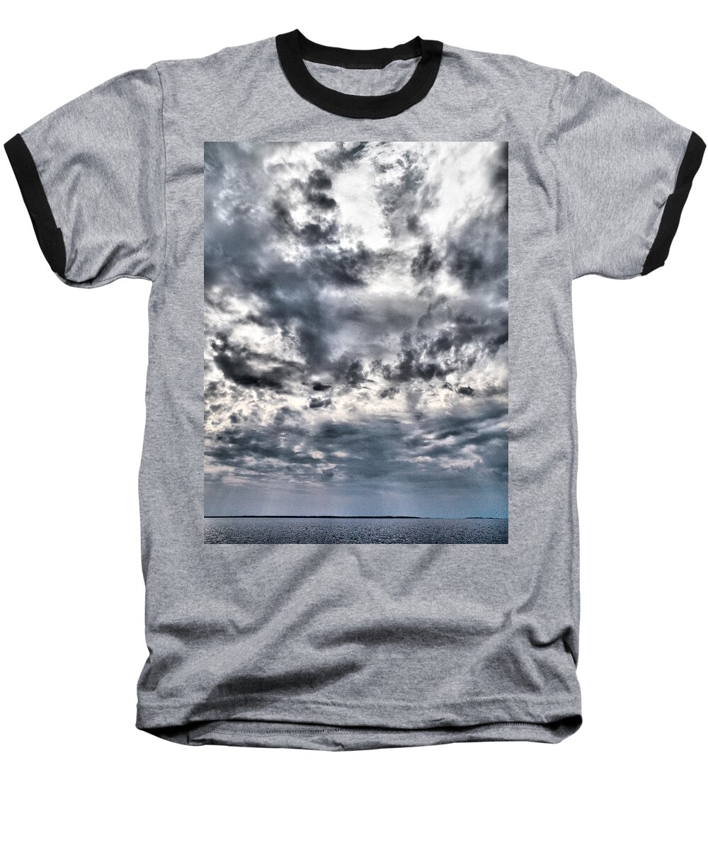 Lehtokukka Baseball T-Shirt featuring the photograph Mental seaview by Jouko Lehto