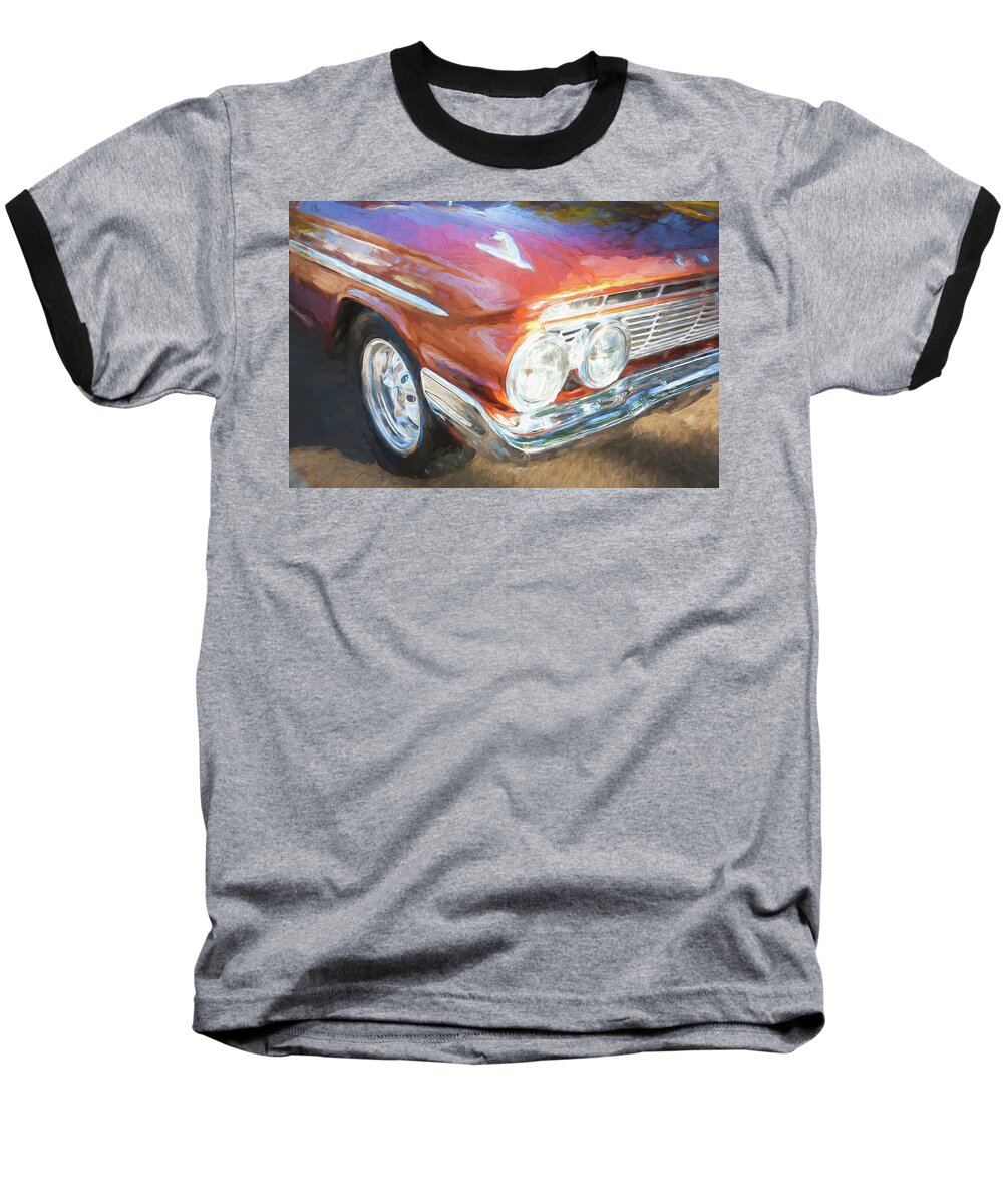 1961 Chevrolet Impala Baseball T-Shirt featuring the photograph 1961 Chevrolet Impala SS by Rich Franco
