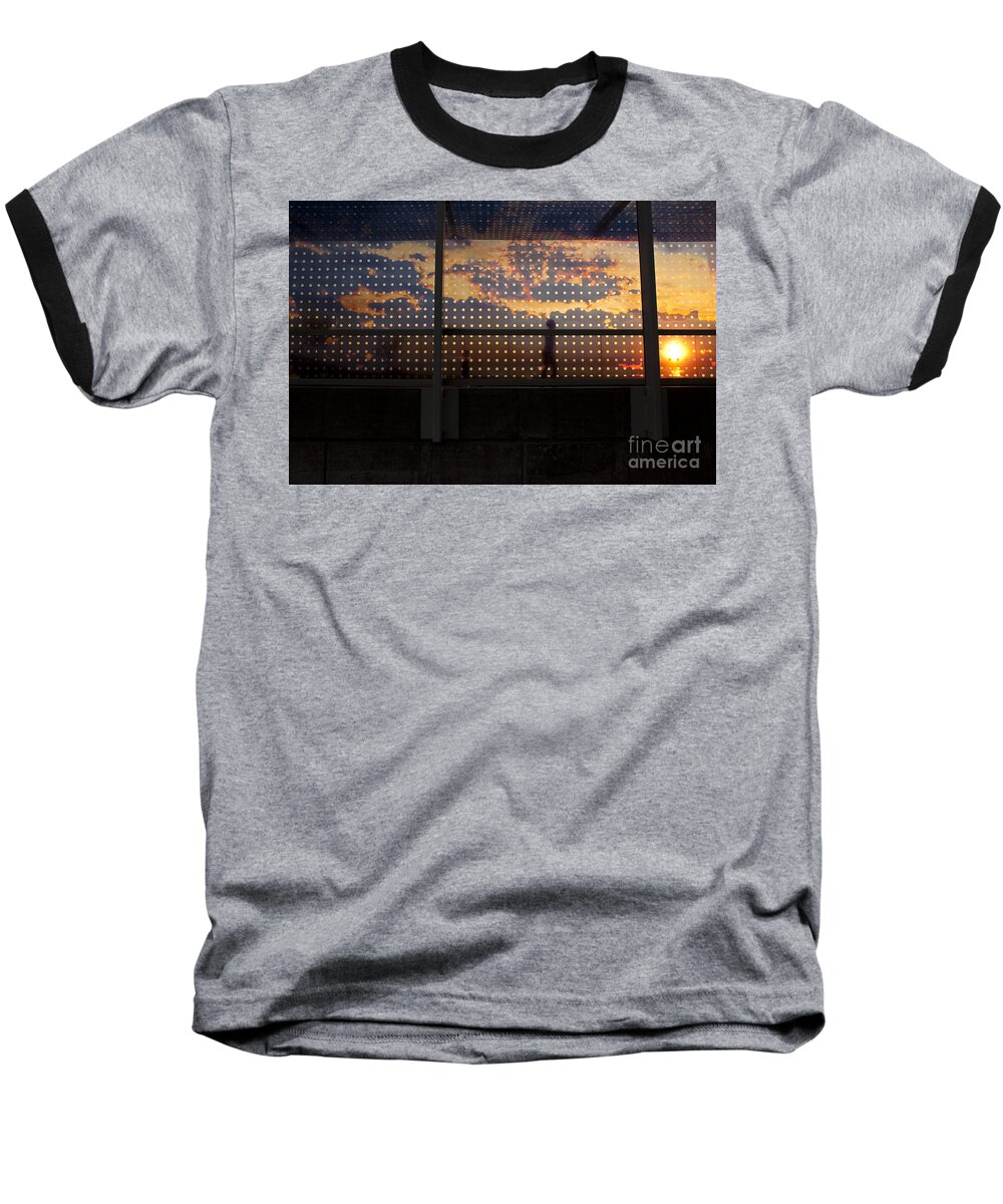 Olympic Sculpture Park Baseball T-Shirt featuring the photograph Abstract Silhouettes #1 by Jim Corwin