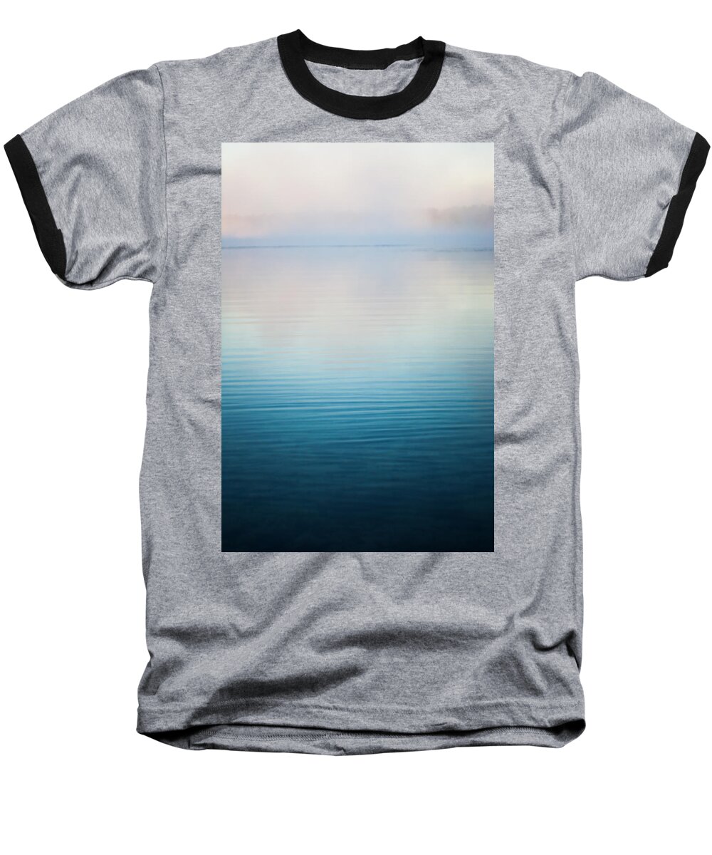 Fog Baseball T-Shirt featuring the photograph All is Calm #2 by Parker Cunningham