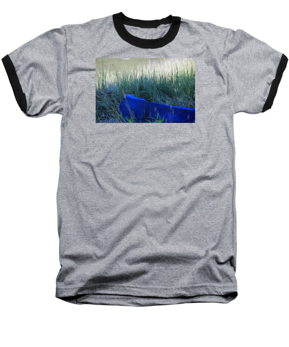 Canoe Baseball T-Shirt featuring the photograph Blue #1 by Becca Wilcox