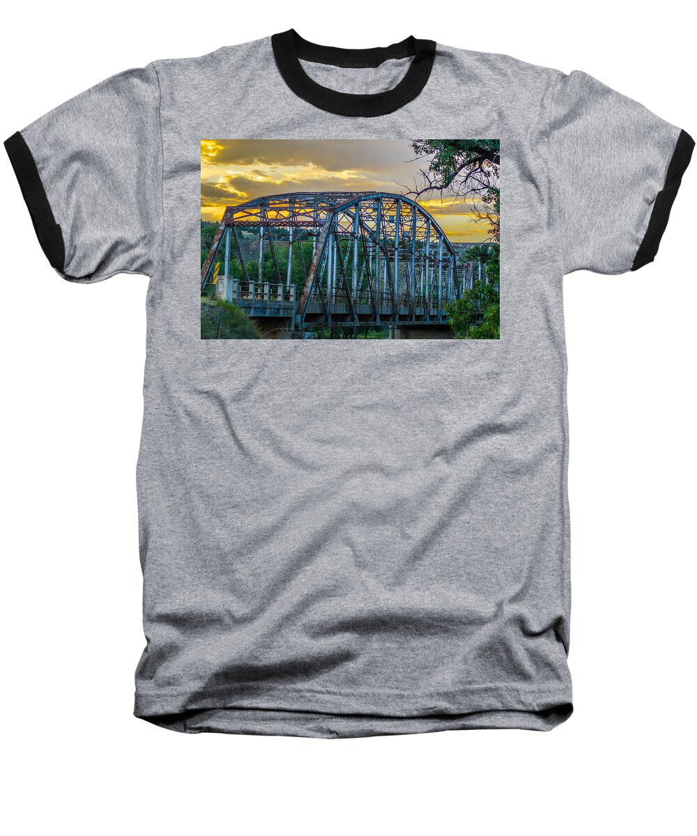 Bridge Baseball T-Shirt featuring the photograph Bridge #2 by Jerry Cahill