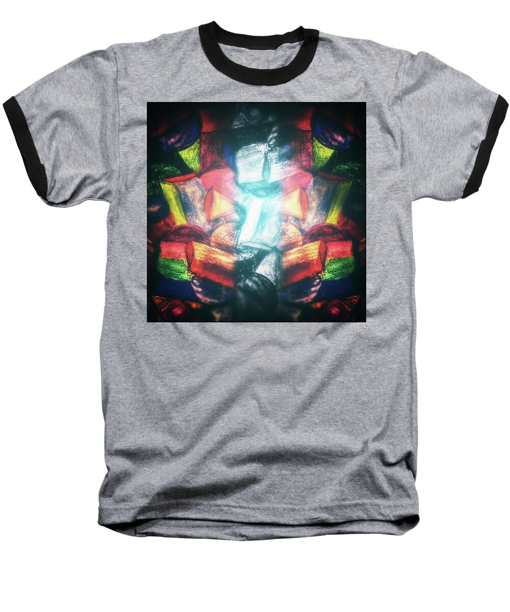 Abstract Baseball T-Shirt featuring the photograph Chaos #1 by James Bethanis