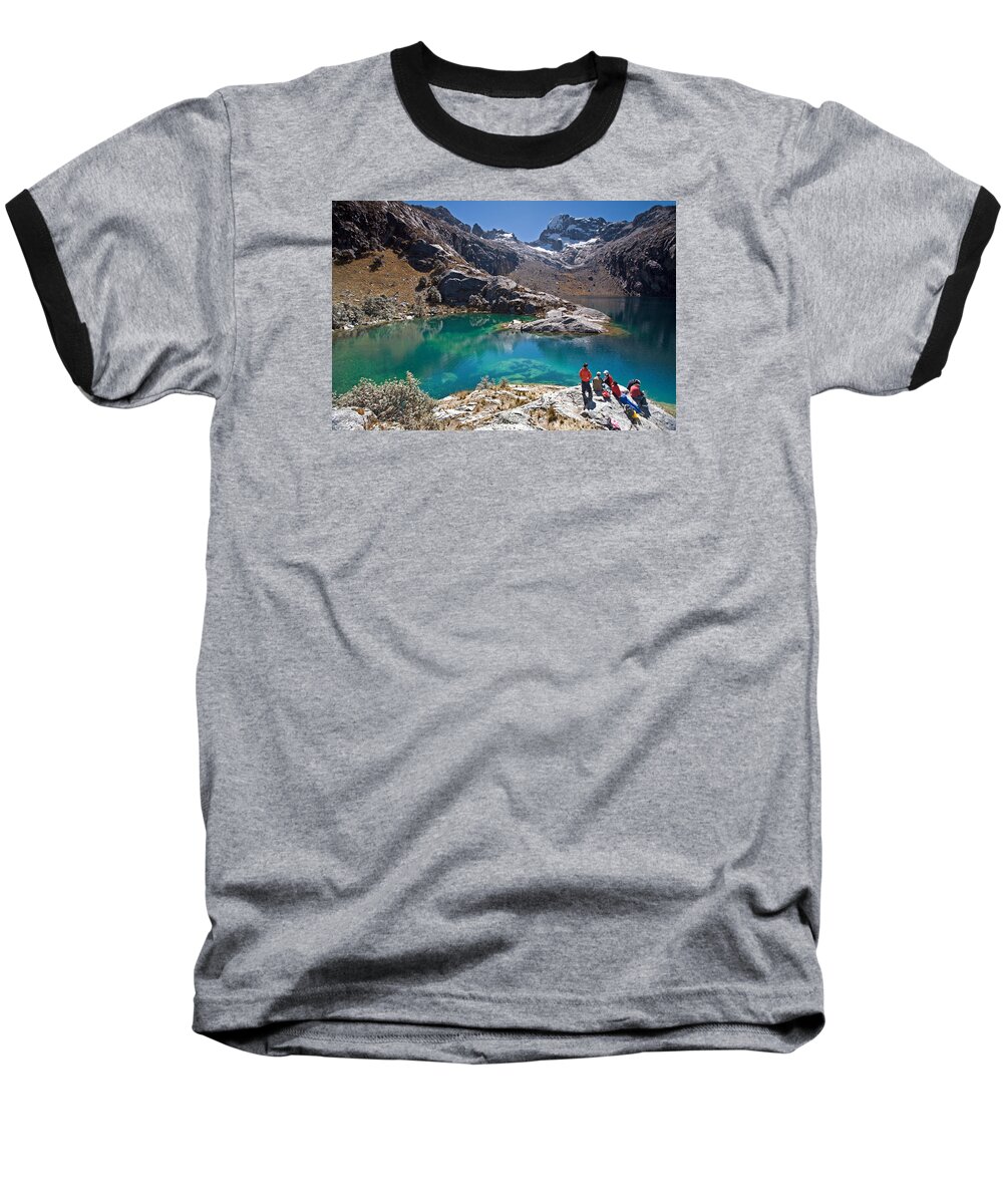 Churup Lake Baseball T-Shirt featuring the photograph Churup Lake #2 by Aivar Mikko