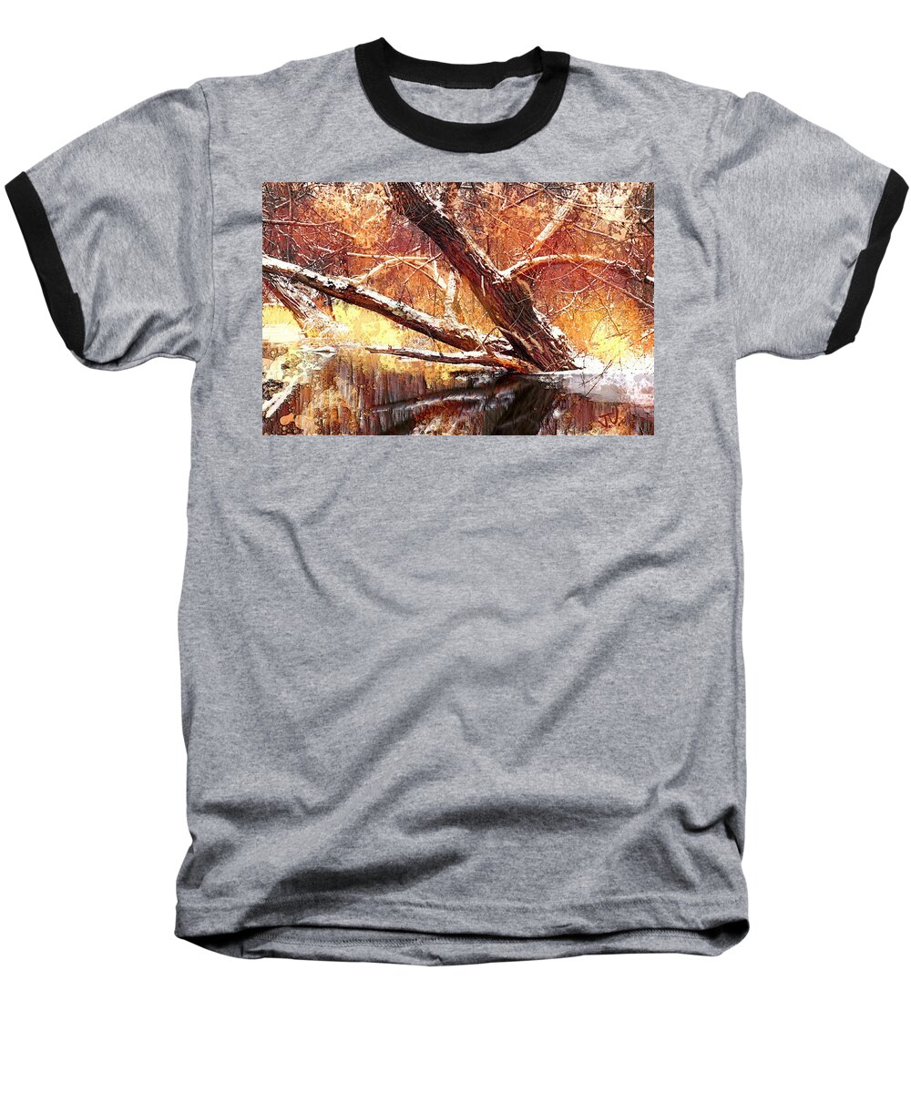 Landscape Baseball T-Shirt featuring the photograph Cordukes Creek #1 by Jim Vance