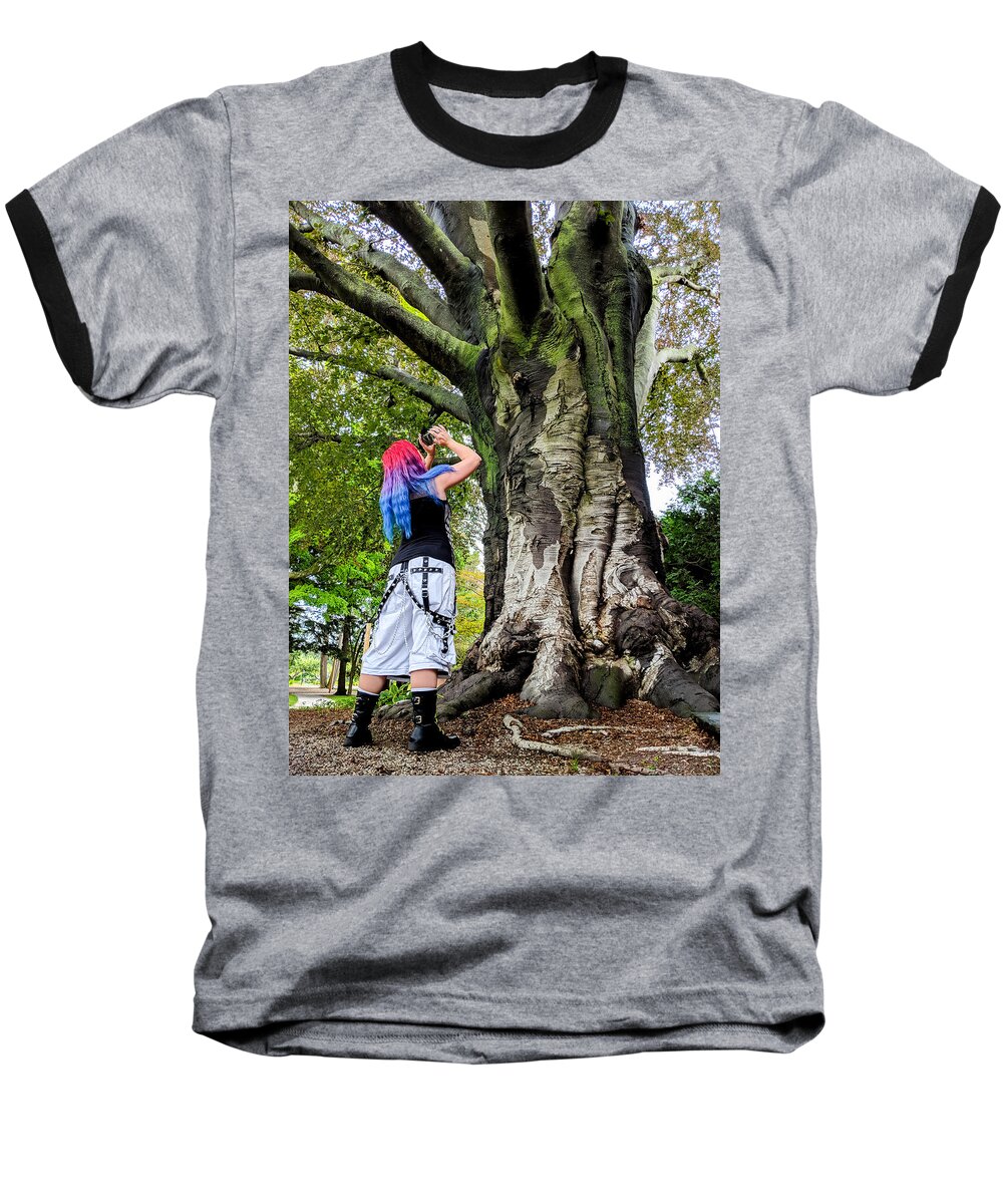 Tree Baseball T-Shirt featuring the photograph Curiosity #1 by Christopher Brown