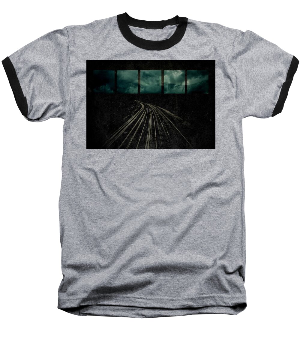 Roads Baseball T-Shirt featuring the photograph Drifting #1 by Mark Ross