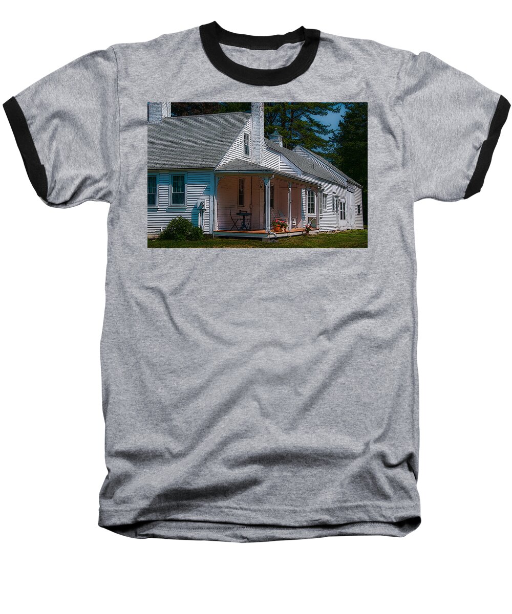 New England Baseball T-Shirt featuring the photograph First Light Farm #1 by Brenda Jacobs