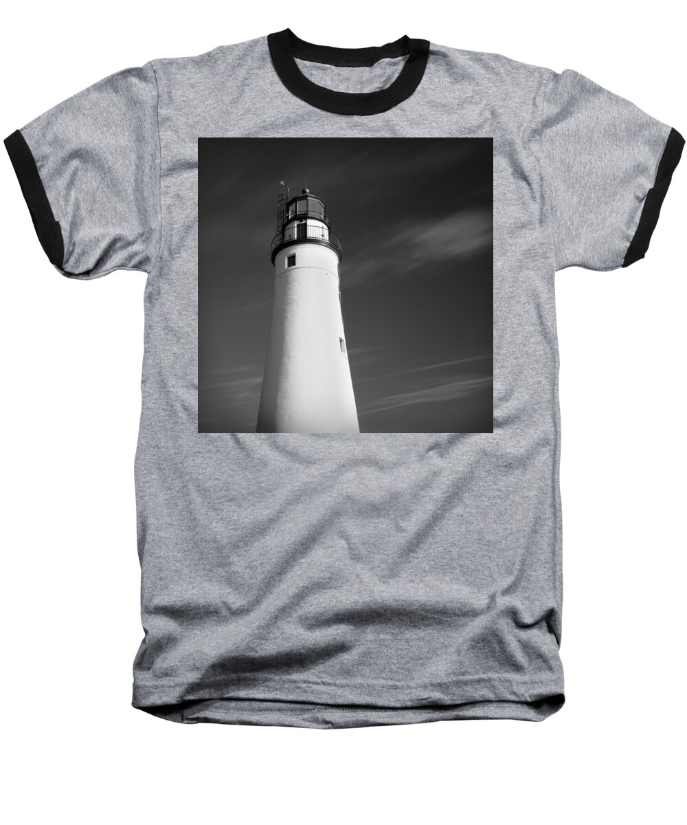 Fort Baseball T-Shirt featuring the photograph Fort Gratiot Lighthouse #1 by Gordon Dean II