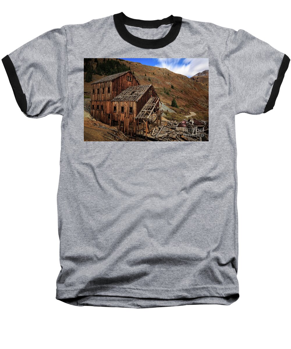 Frisco Mill Baseball T-Shirt featuring the photograph Frisco Mill #1 by Doug Sturgess