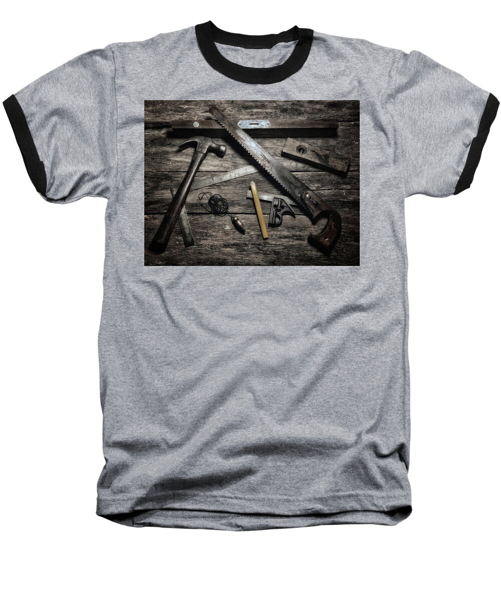 Tools Baseball T-Shirt featuring the photograph Granddad's Tools #1 by Mark Fuller
