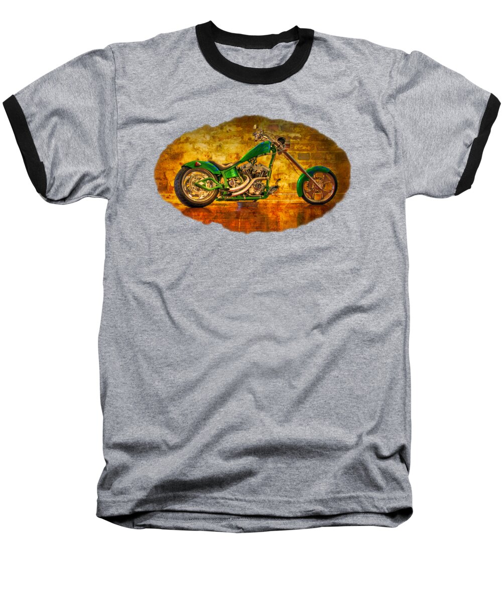 2 Baseball T-Shirt featuring the photograph Green Chopper #1 by Debra and Dave Vanderlaan