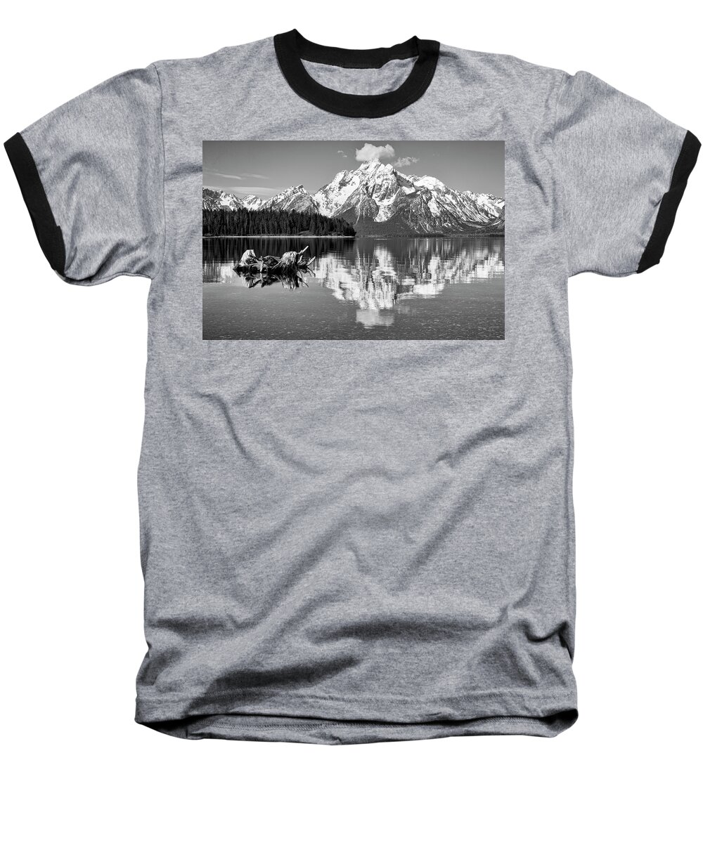 Landscape Baseball T-Shirt featuring the photograph Jackson Lake, GTNP #1 by Joe Paul