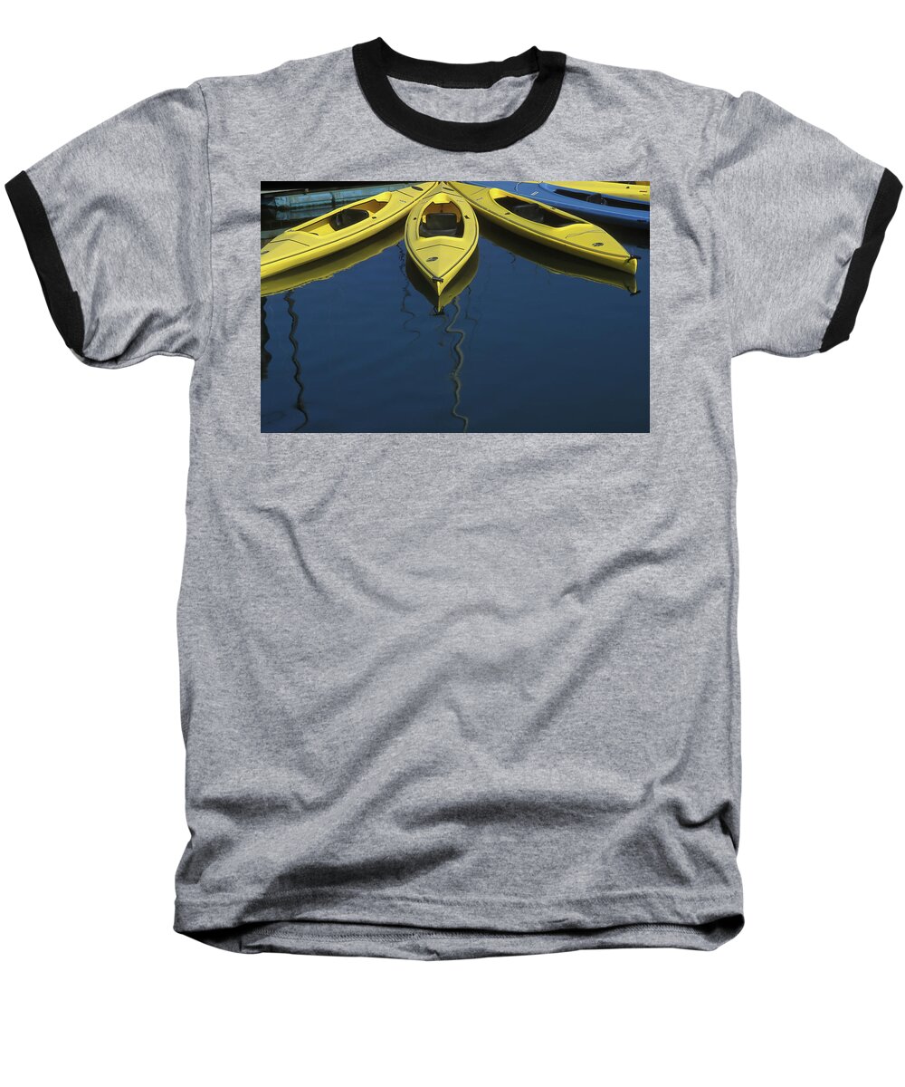Blue Baseball T-Shirt featuring the photograph Kayaks #2 by Joe Palermo