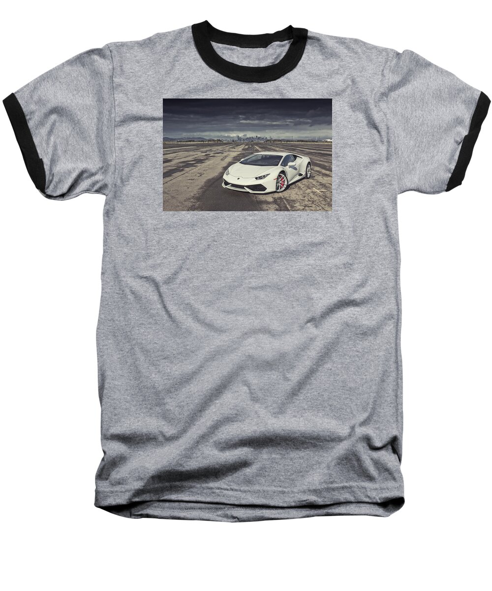 Lamborghini Baseball T-Shirt featuring the photograph Lamborghini Huracan #1 by ItzKirb Photography