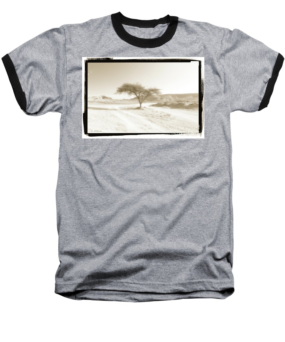 Nature Baseball T-Shirt featuring the photograph Lonely tree #1 by Arik Baltinester