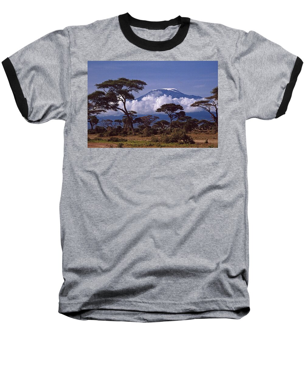 Africa Baseball T-Shirt featuring the photograph Majestic Mount Kilimanjaro #1 by Michele Burgess