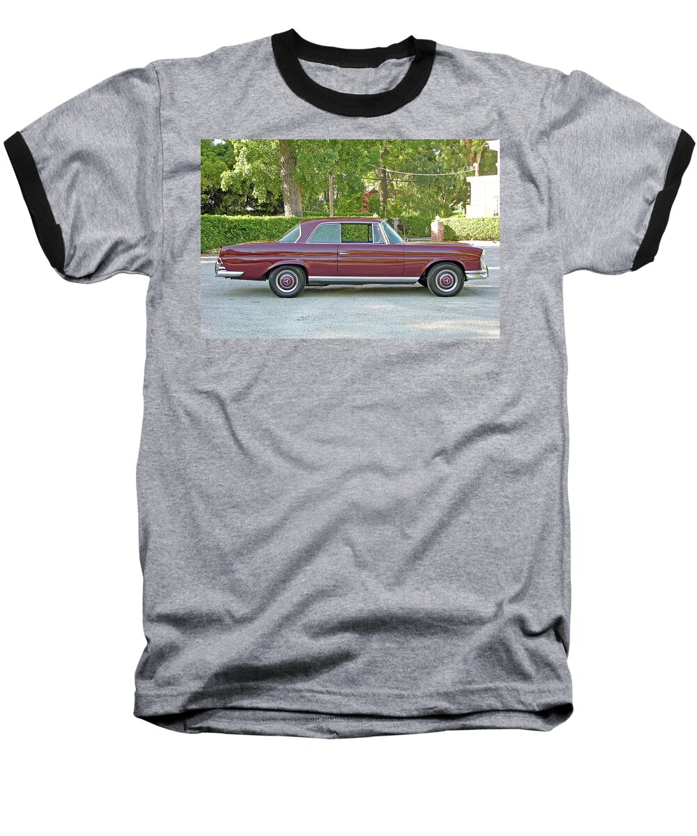 Mercedes-benz 250se Baseball T-Shirt featuring the photograph Mercedes-Benz 250SE #1 by Jackie Russo