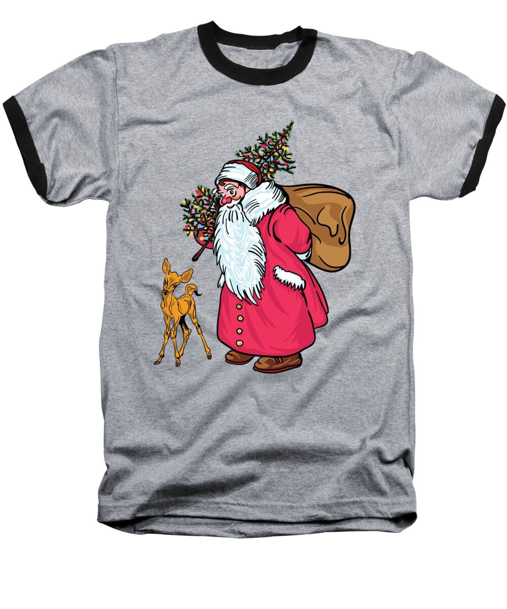 Merry Christmas Baseball T-Shirt featuring the painting Merry Christmas. #1 by Andrzej Szczerski