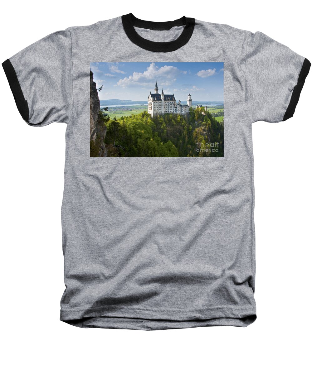 Bavaria Baseball T-Shirt featuring the photograph Neuschwanstein Castle #1 by Andrew Michael