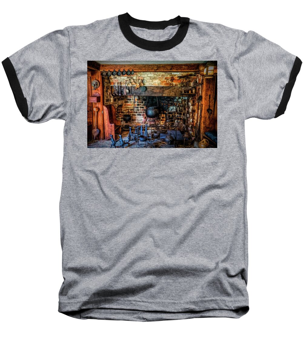 Old Kitchen Baseball T-Shirt featuring the photograph Old Kitchen #1 by Lilia S