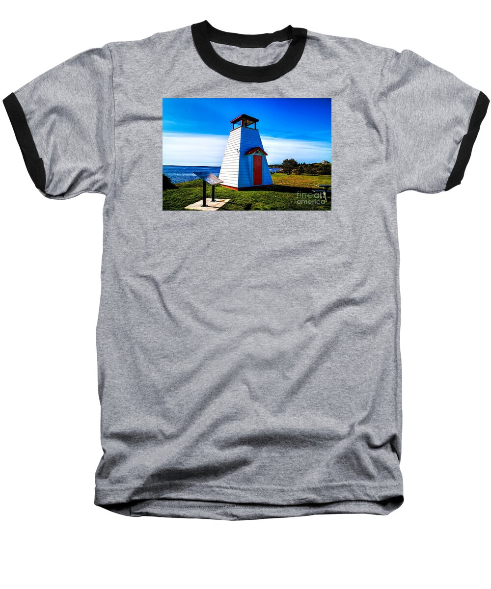 Canada Maritime Lighthouses Baseball T-Shirt featuring the photograph Old Lighthouse #1 by Rick Bragan