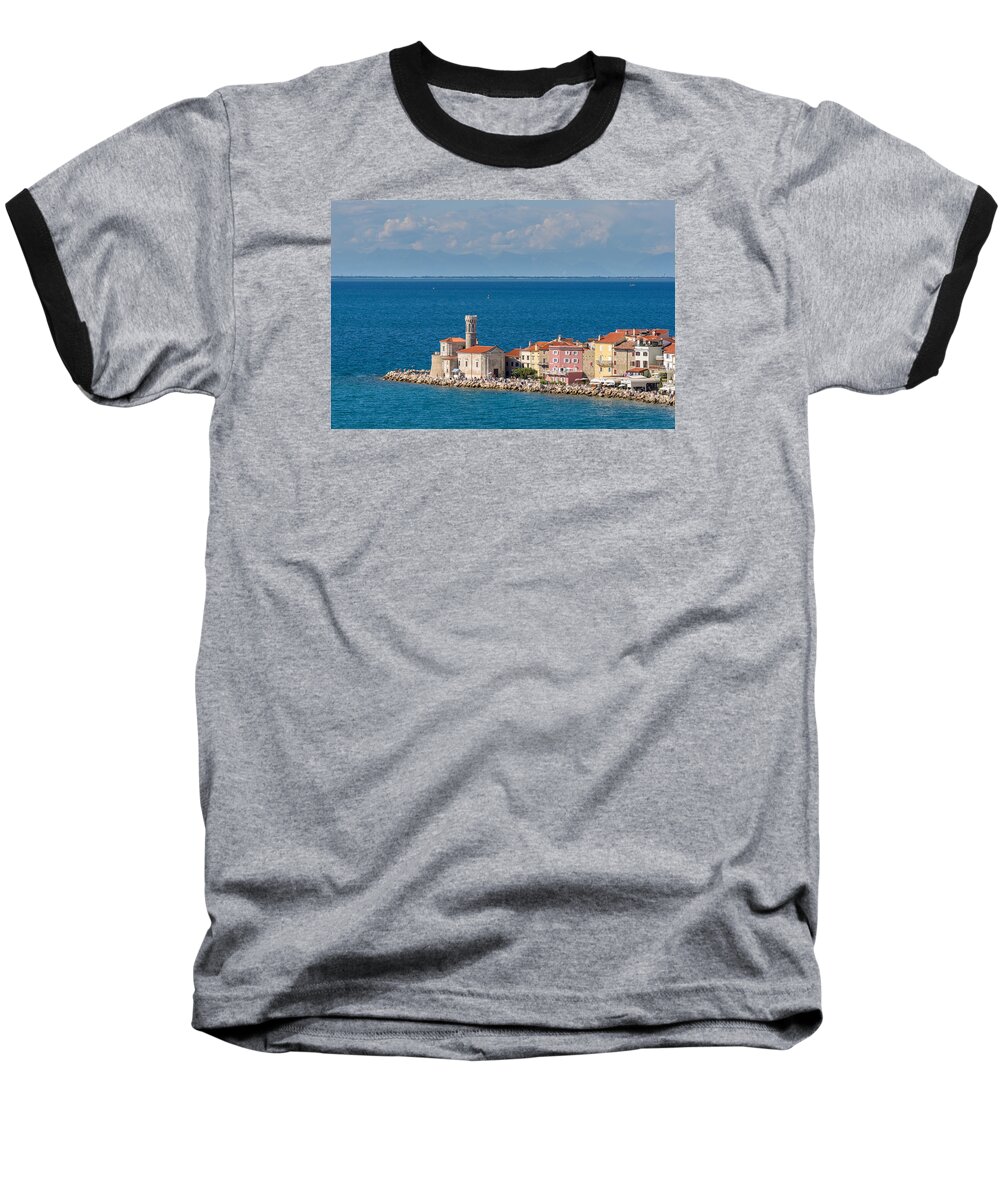 Piran Baseball T-Shirt featuring the photograph Piran #1 by Robert Krajnc
