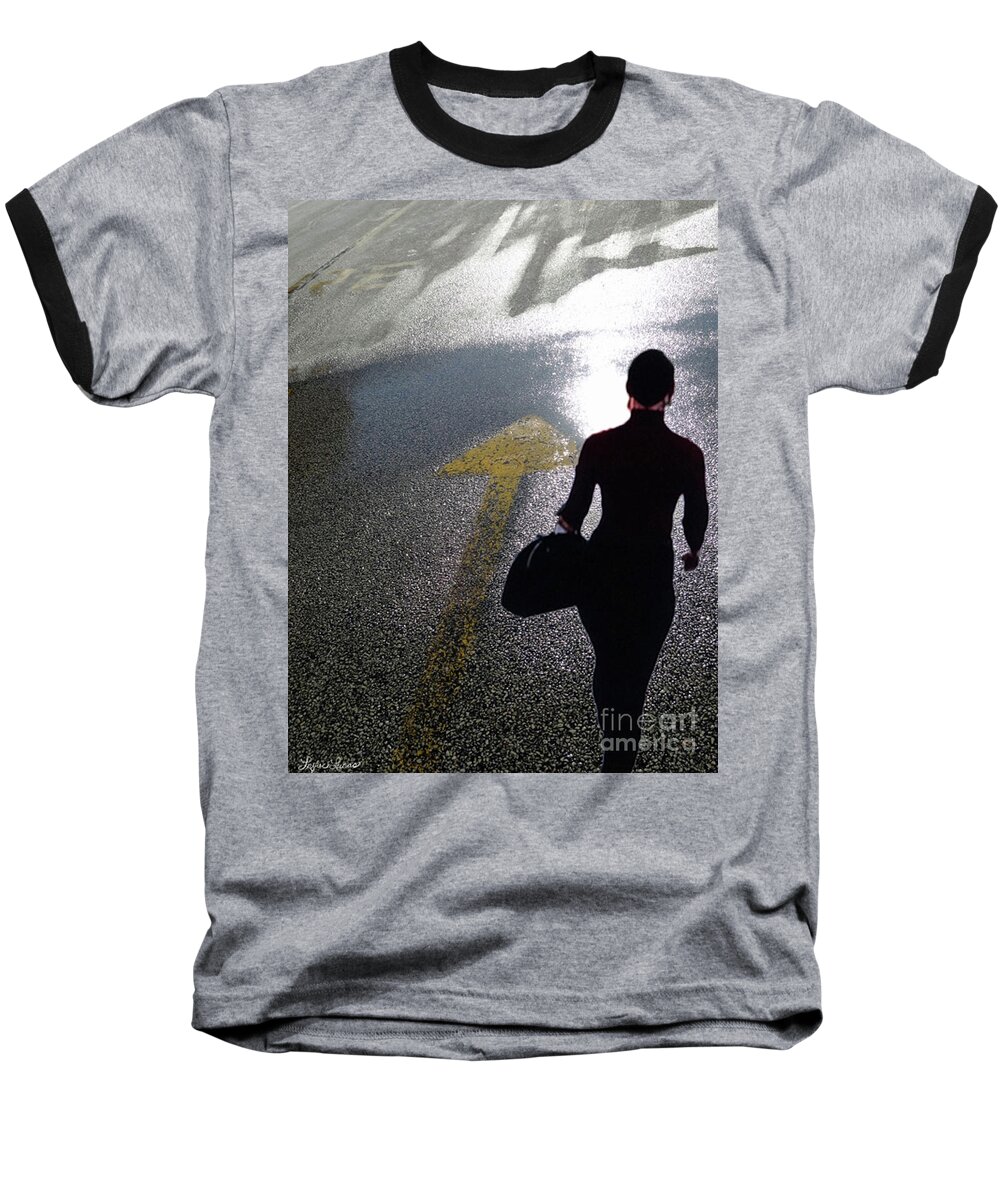 Surrealism Baseball T-Shirt featuring the digital art Point The Way #1 by Lyric Lucas