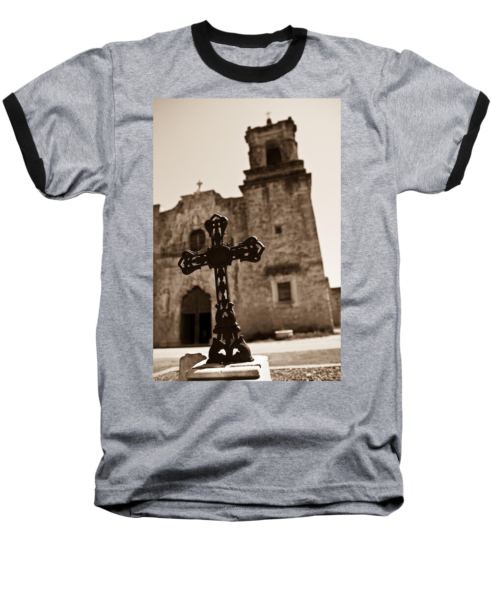 San Antonio Baseball T-Shirt featuring the photograph San Antonio #1 by Sebastian Musial