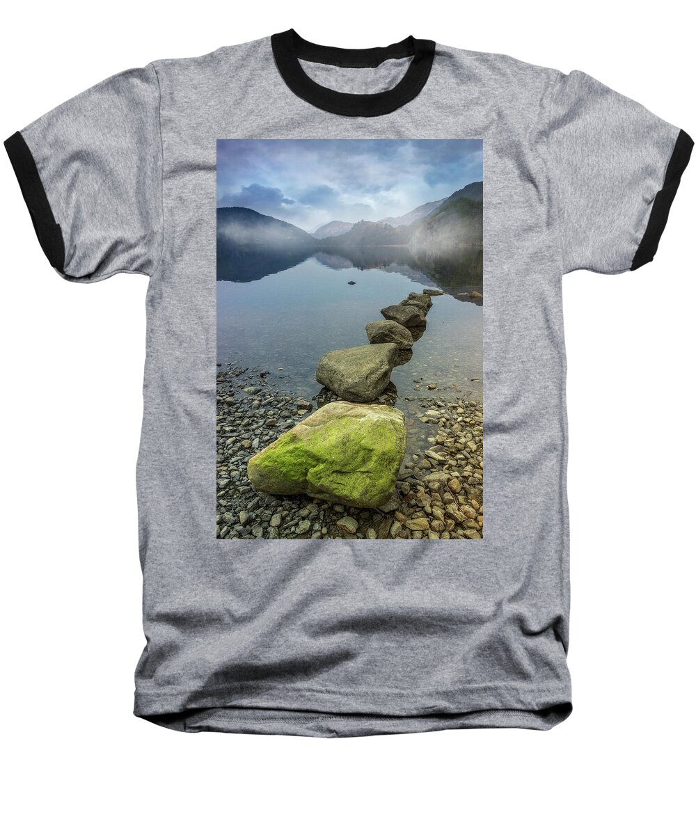 Morning Baseball T-Shirt featuring the photograph Stepping Stones #1 by Ian Mitchell