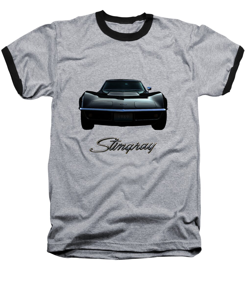 Corvette Baseball T-Shirt featuring the photograph Stingray #2 by Dennis Hedberg