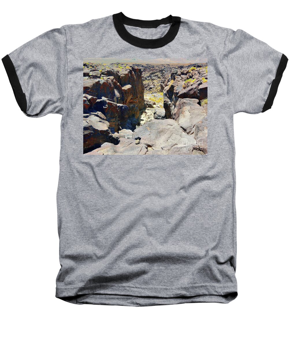 Basaltic Falls Baseball T-Shirt featuring the photograph The Falls #1 by Joe Lach