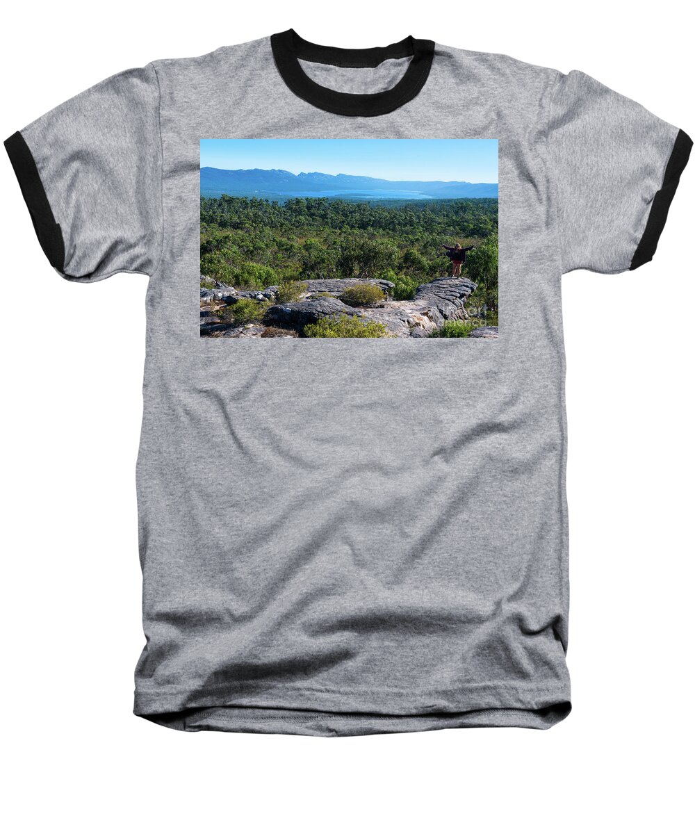 2017 Baseball T-Shirt featuring the photograph The Grampians #1 by Andrew Michael