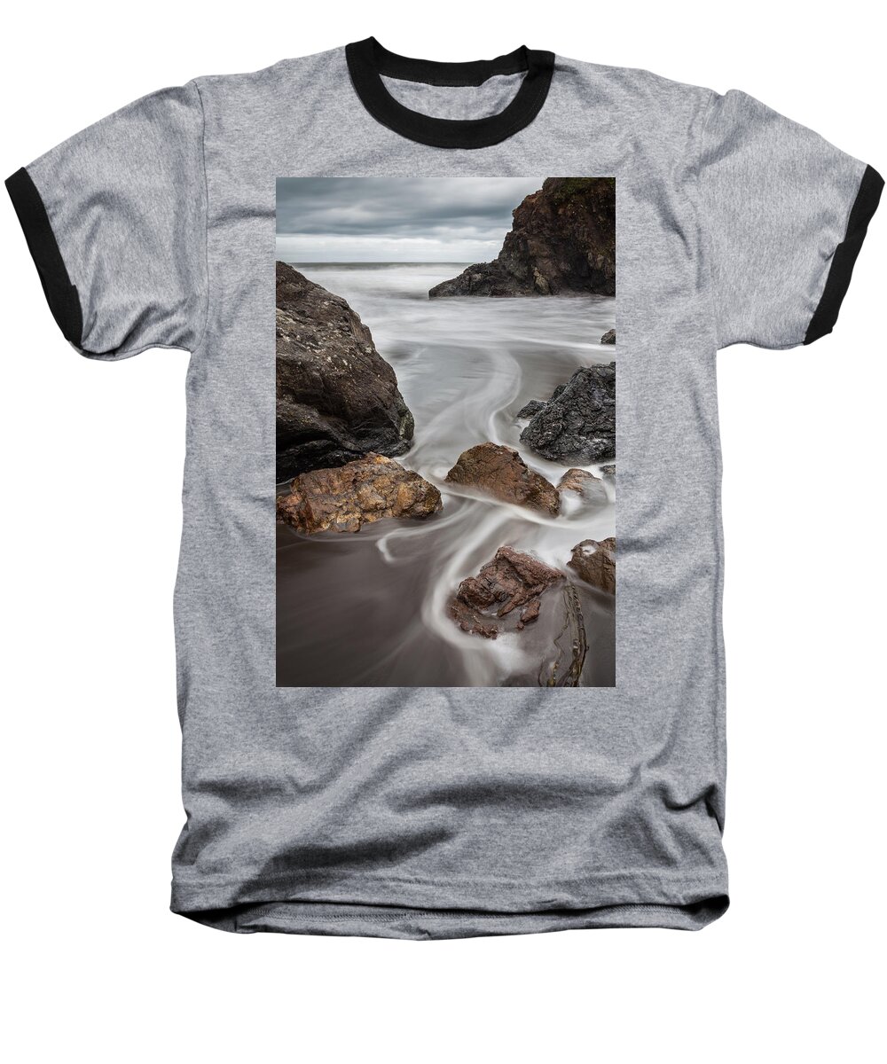Wave Baseball T-Shirt featuring the photograph Time And Tide #1 by Mark Alder