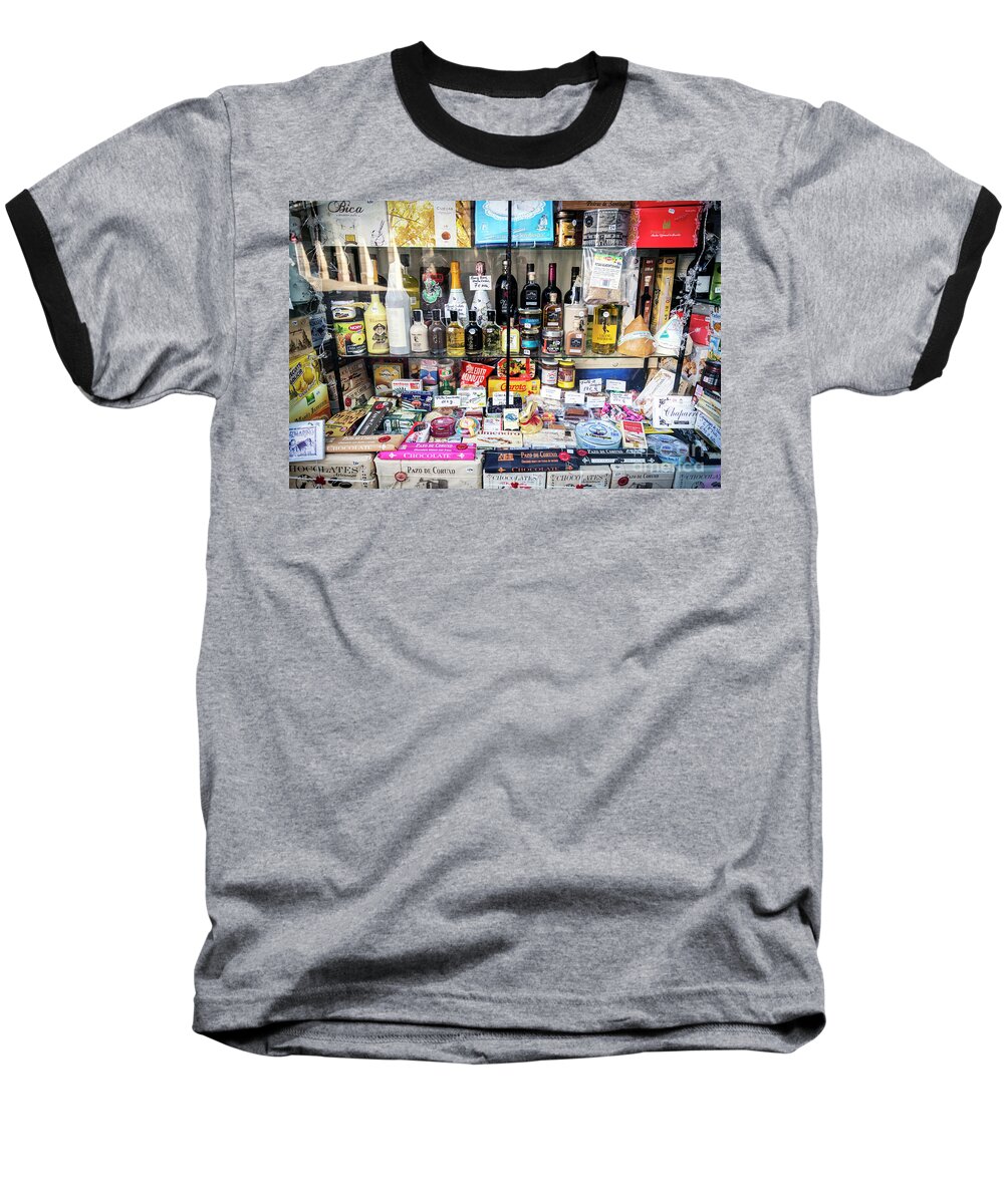 Canned Baseball T-Shirt featuring the photograph Traditional Spanish Deli Food Shop Display In Santiago De Compos #1 by JM Travel Photography