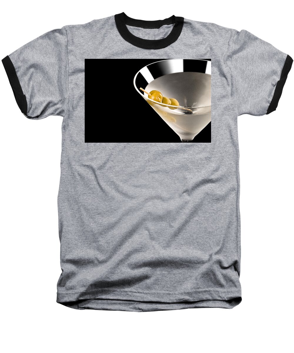 Alcohol Baseball T-Shirt featuring the photograph Vodka Martini #1 by U Schade