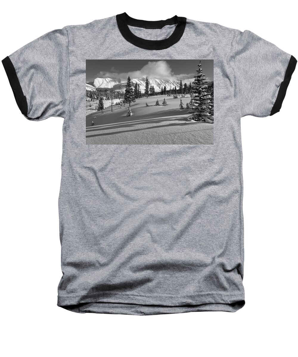 Winter Baseball T-Shirt featuring the photograph Winter in Banff #1 by Dan Jurak